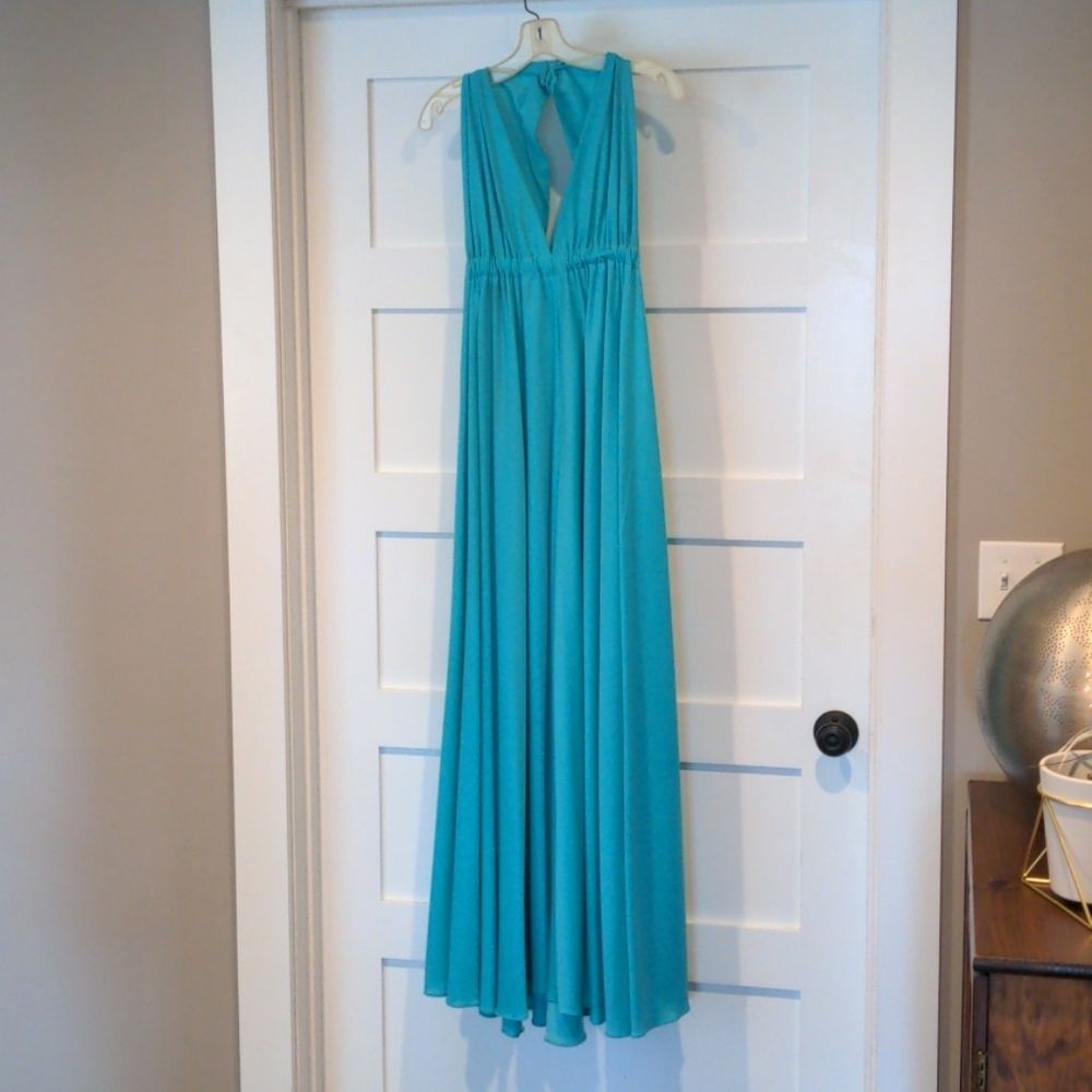 Voluminous vintage 70s maxi dress NWT